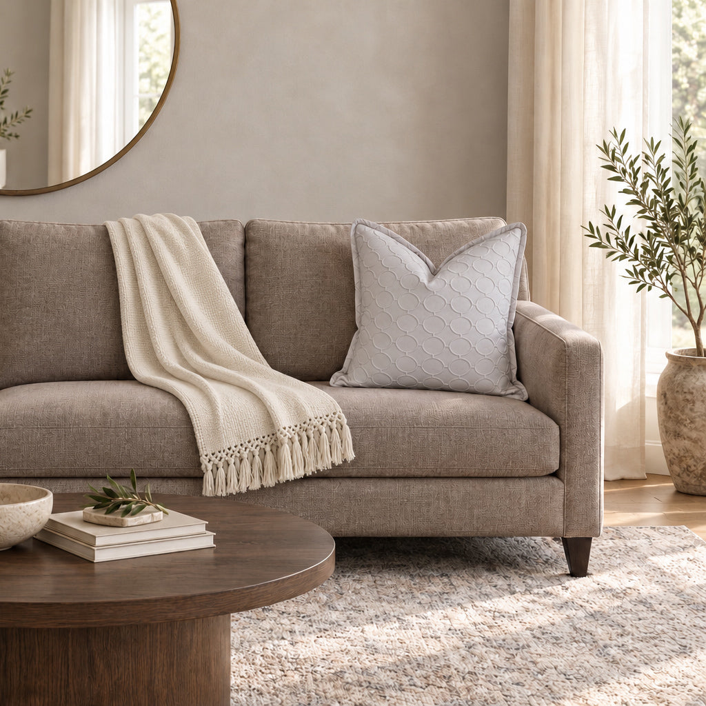 Square Pillow Cover 20" x 20" - Cameo Ovals