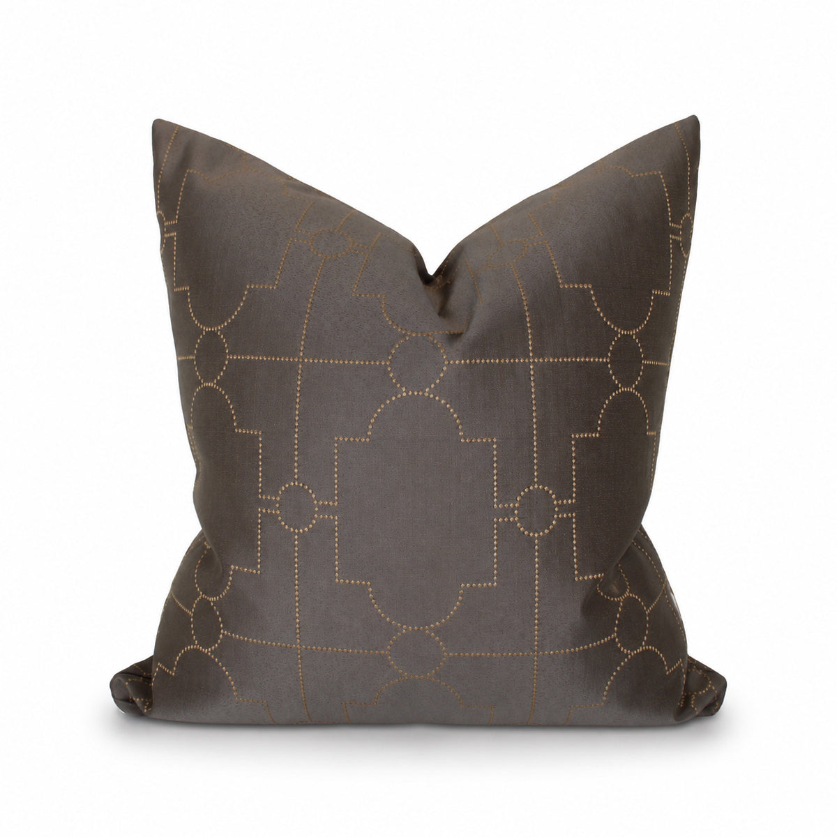 Square Pillow Cover 20" x 20" - Saten Trelus - Mink