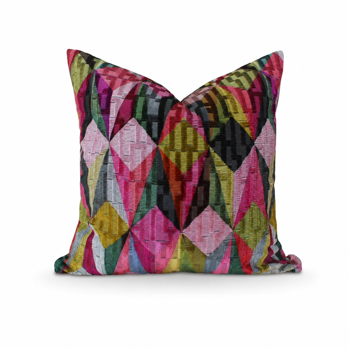 Square Pillow Cover 20" x 20" - Geometrica - Pink Moonstone / Jimmy 6