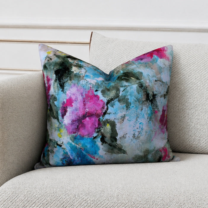 Square Pillow Cover 20" x 20" - Eva 11 / Fosil 144