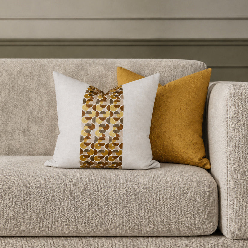 Square Pillow Cover 20" x 20" - Balachine - kaki / Valleta