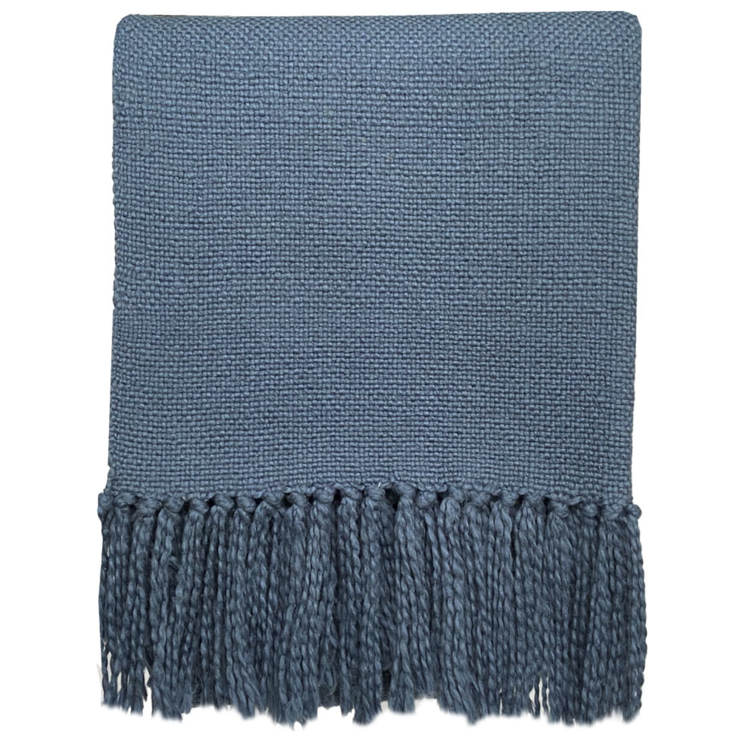 Throw - Morning blue cotton