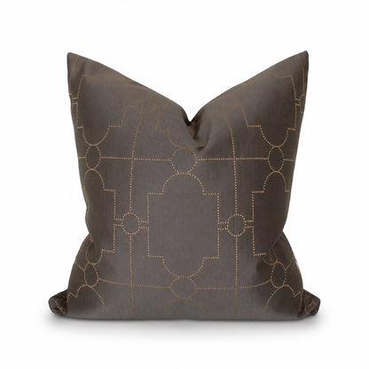 Square Pillow Cover 20" x 20" - Saten Trelus - Mink