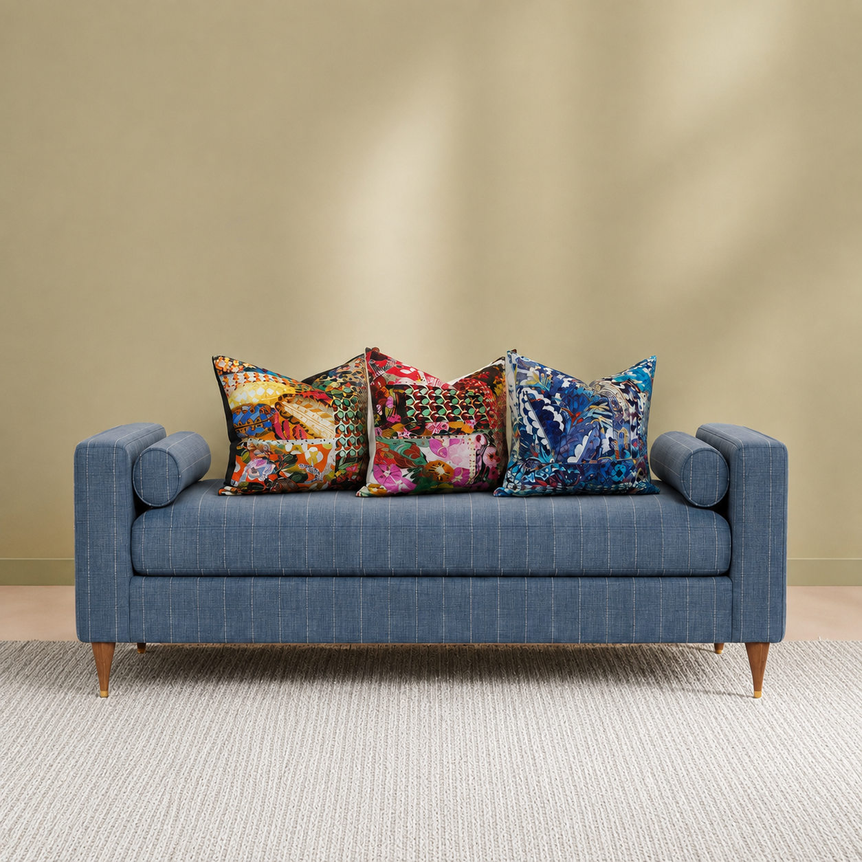 Square Pillow Cover 20" x 20" - Barcelona - Multi / Jimmy 4