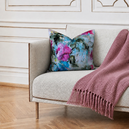 Square Pillow Cover 20" x 20" - Eva 11 / Fosil 144