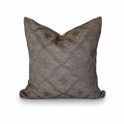 Square Pillow Cover 20" x 20" - Puma 15 / Velvet Chester 52