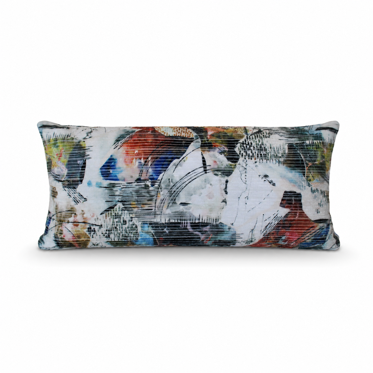 Rectangular Pillow Cover 15" x 30" - Ink Jet - Multi Splash