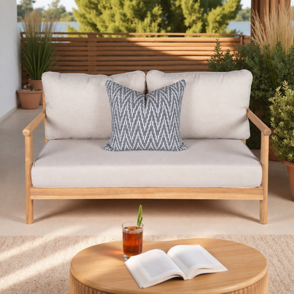 Outdoor Pillow Cover 20" x 20" - Running - Feather 02