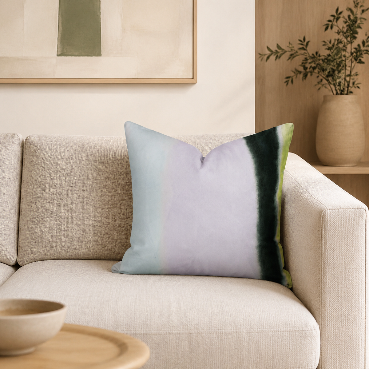 Square Pillow Cover 18" x 18" - Giardino Segreto Cheyne FDG 2811-01 / Bolzano S10108