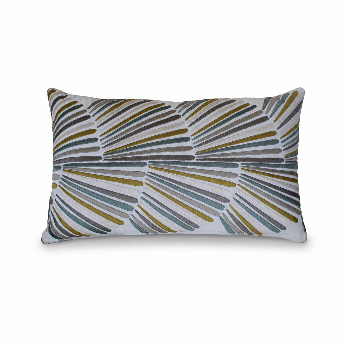 Rectangular Pillow Cover 12" x 24" - Pampa 4481 04 04 / Valleta Silt