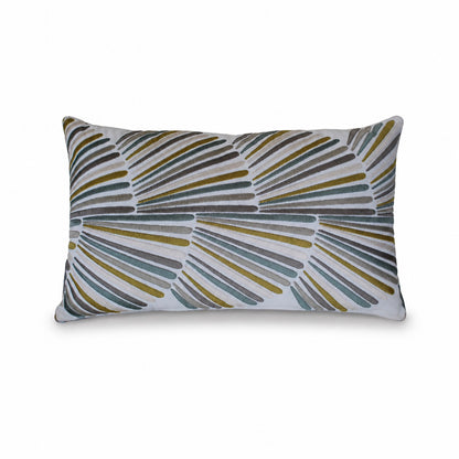 Rectangular Pillow Cover 12" x 24" - Pampa 4481 04 04 / Valleta Silt