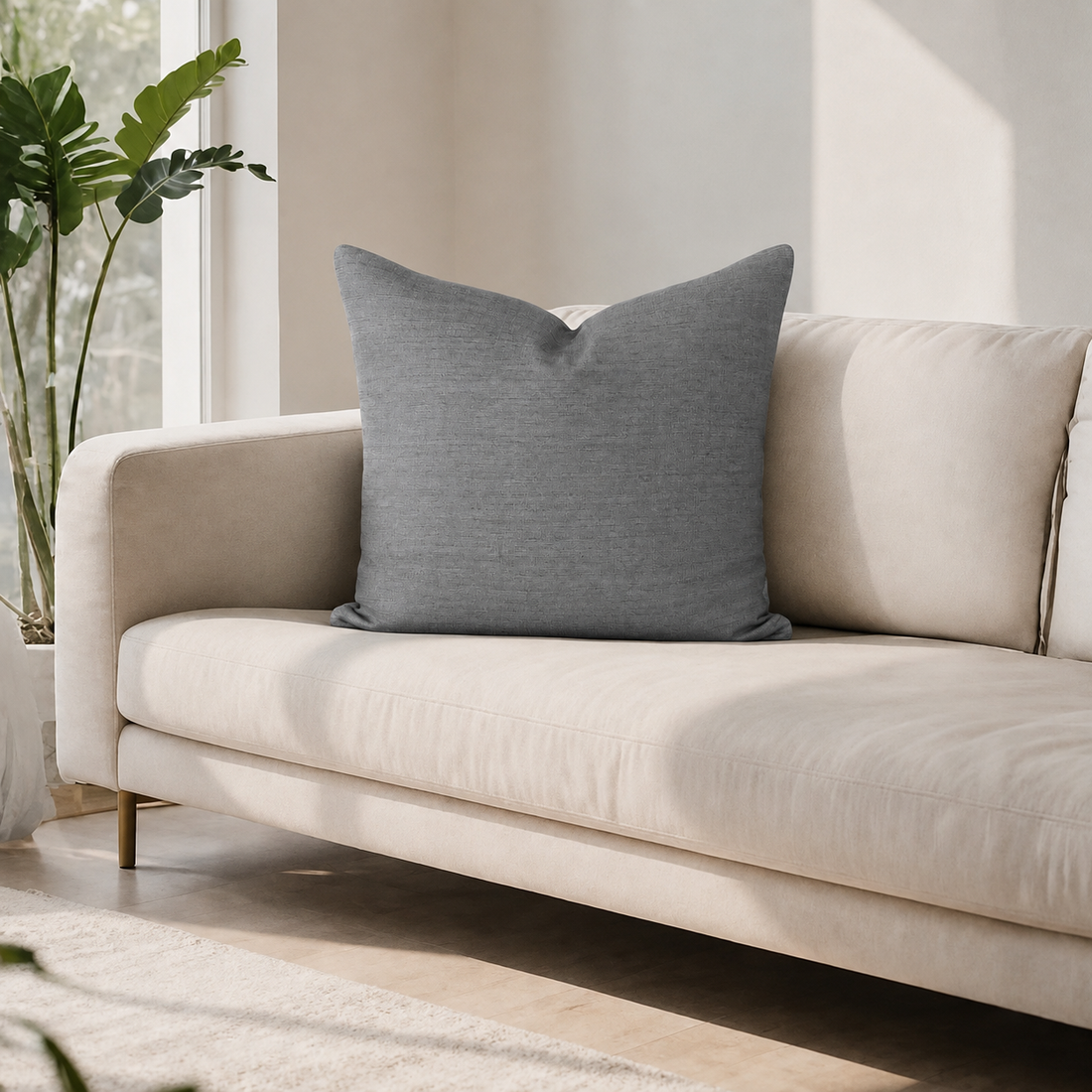 Square Pillow Cover 20" x 20" - Sabre- Bone 02