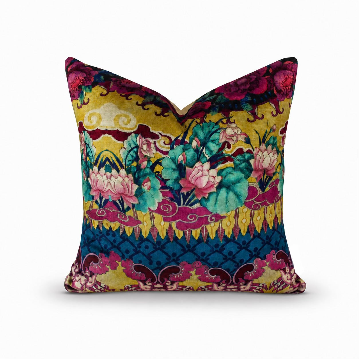 Square Pillow Cover 20" x 20" - Palazzo Torcello F7185-02 / Southface - Reed 62