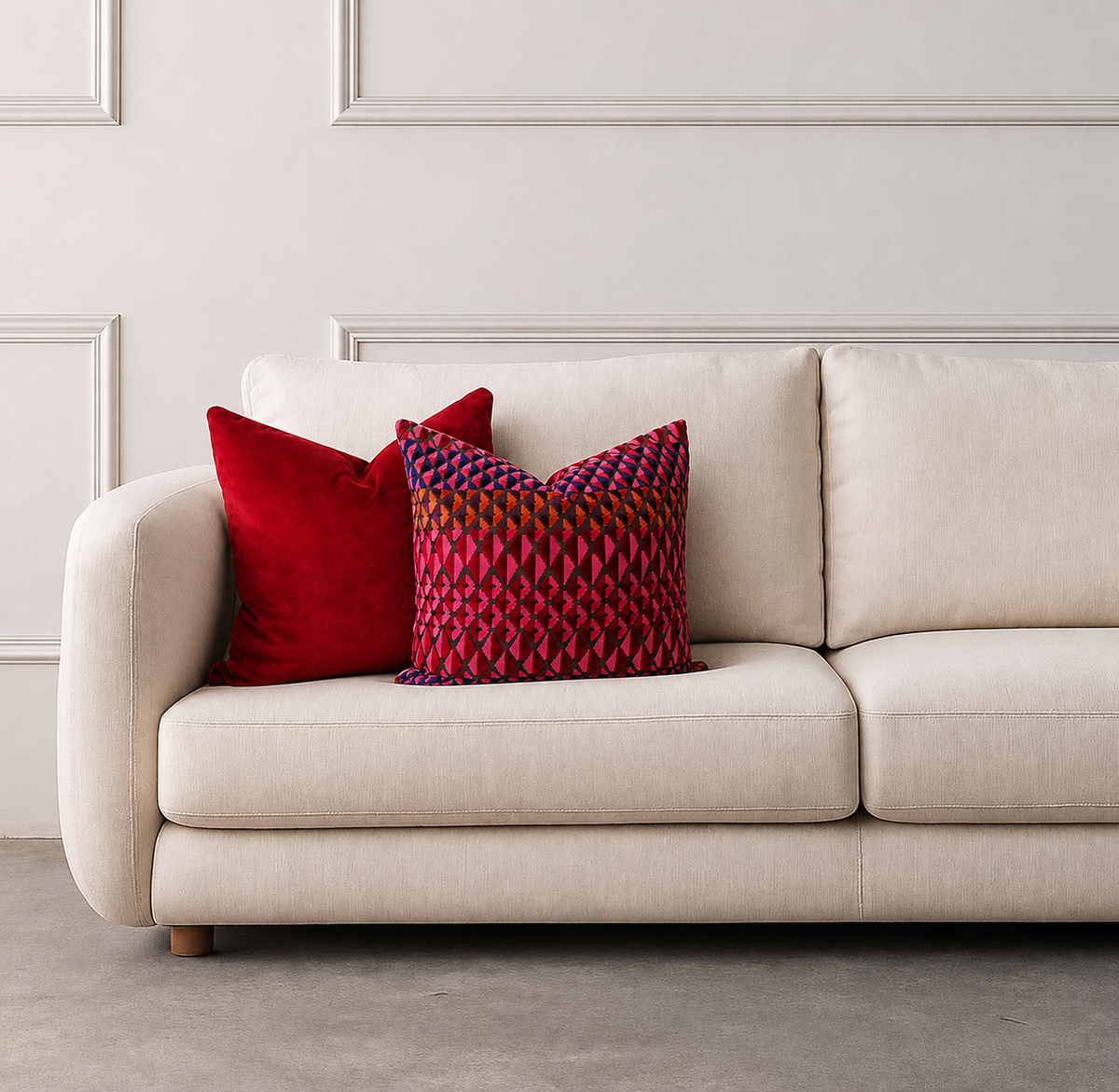 Square Pillow Cover 20" x 20" - Memphis - Smokey / Bolzano S10133