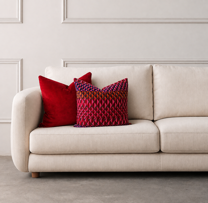 Square Pillow Cover 20" x 20" - Memphis - Smokey / Bolzano S10133