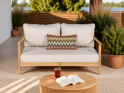 Outdoor Pillow Cover 12" x 24" - Le Solei - Olas 03