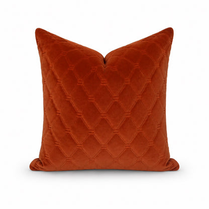 Square Pillow Cover 20" x 20" - Quilvet Tia - Cognac 21
