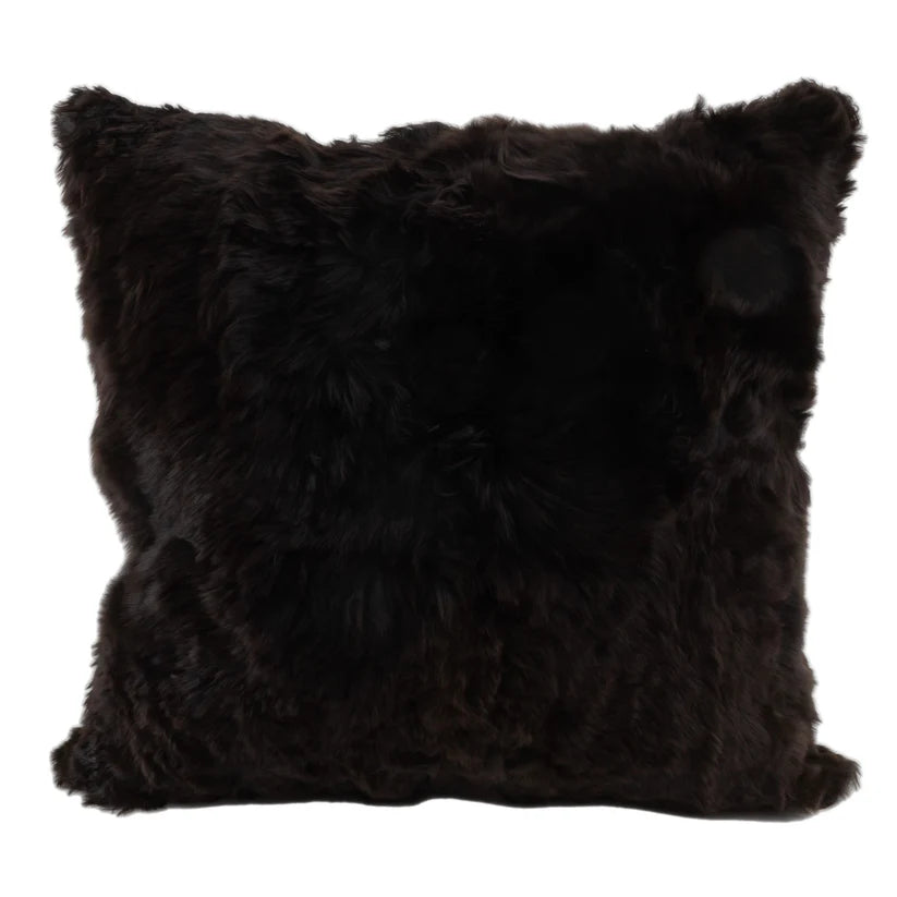 Alpaca Cushion 22"x22" - Black
