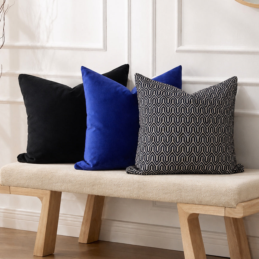 Square Pillow Cover 20" x 20" - Roof Negro 740-009-140