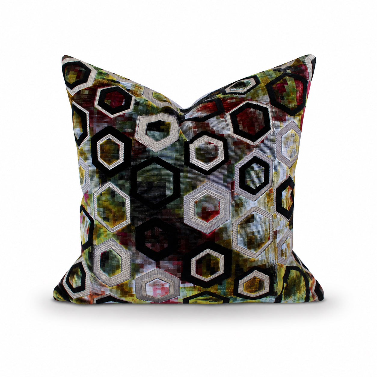 Square Pillow Cover 20" x 20" - Chandigarh - Sukhna FDG 2830-01 / Valleta Aluminum