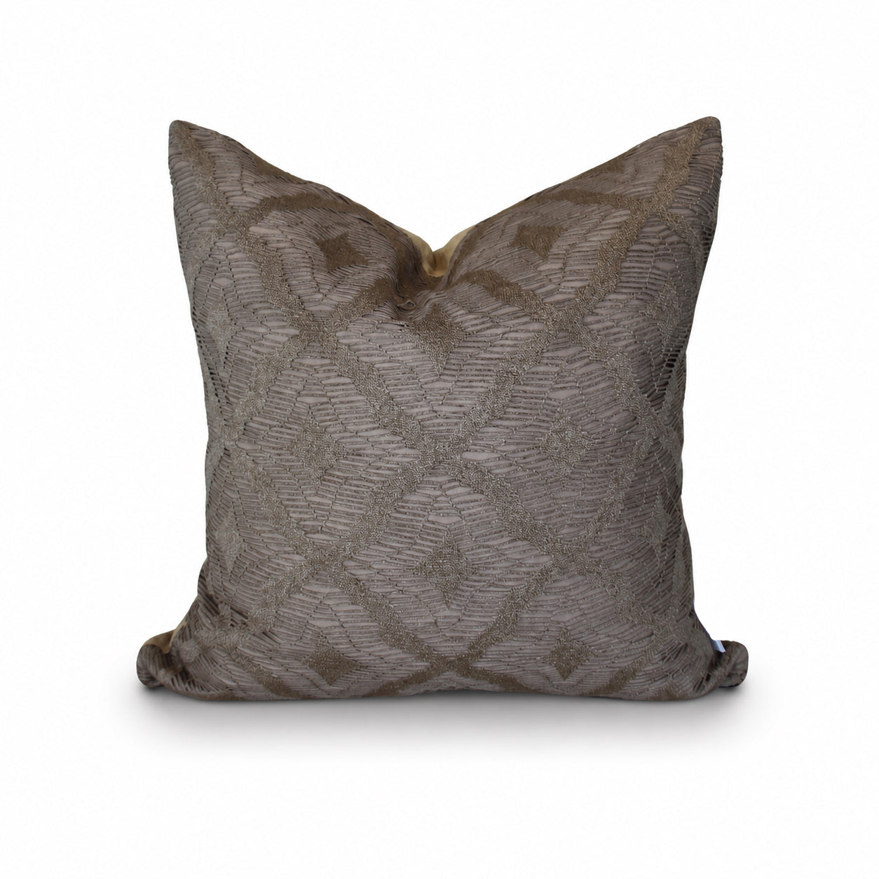 Square Pillow Cover 20" x 20" - Puma 15 / Velvet Chester 52