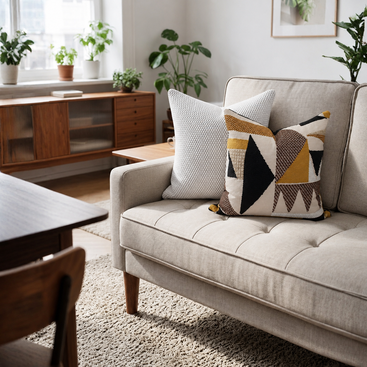 Square Pillow Cover 20" x 20" - Escale LZ 869-01 / Jimmy 4