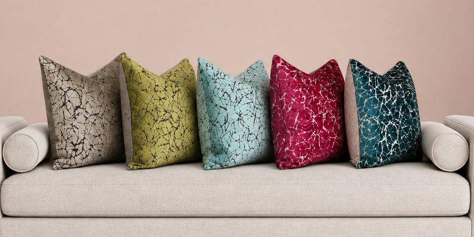 Square Pillow Cover 20" x 20" - Crackle 4 / Jimmy 09