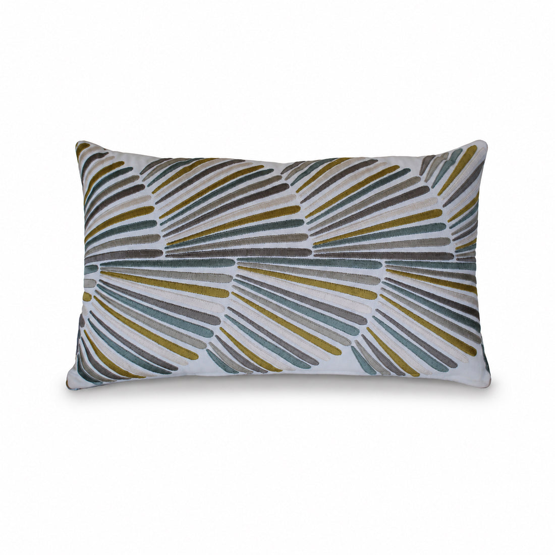 Rectangular Pillow Cover 12" x 24" - Pampa 4481 04 04 / Valleta Silt