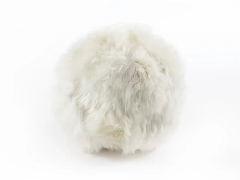 Alpaca Cushion Ball 11" - Ivory