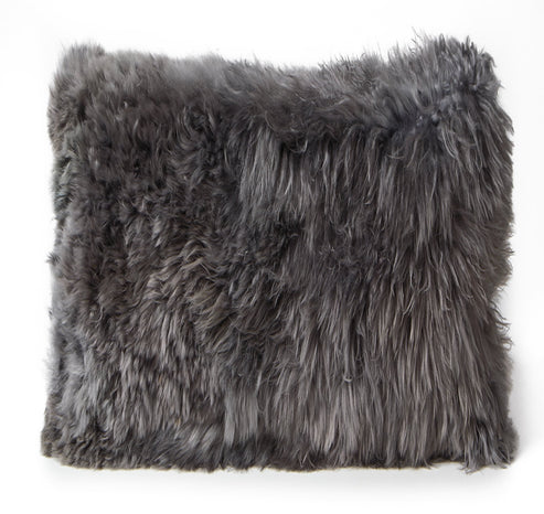 Alpaca Cushion 22"x22" - Silver
