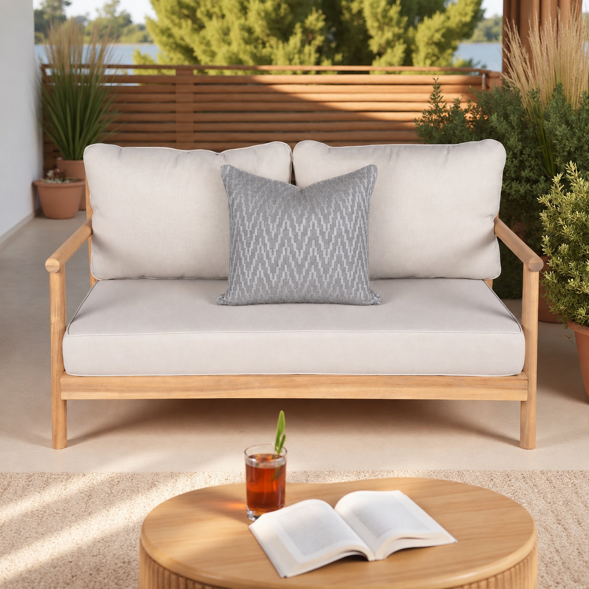Outdoor Pillow Cover 20" x 20" - Running 05