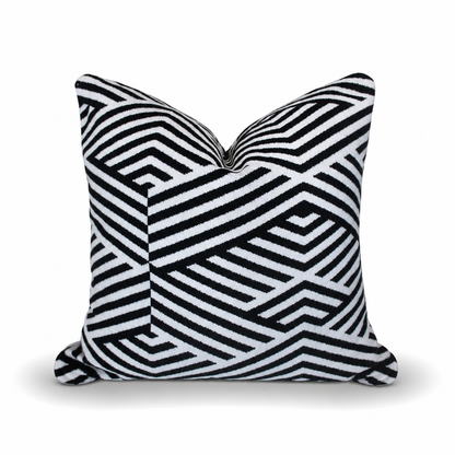 Square Pillow Cover 18" x 18" - Hoffman Velvet 72992 - Onyx