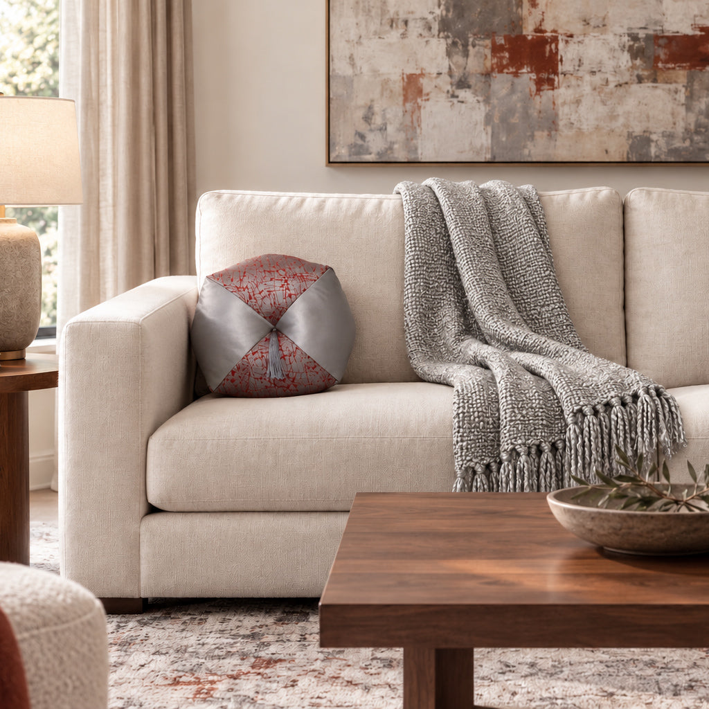 Ojami Pillow Cover 12" - Pleiade 3605 16 78 / Valleta - Silt