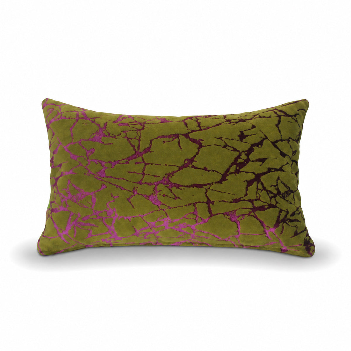 Rectangular Pillow Cover 12" x 20" - Decorum - Politeness col. Moss 01