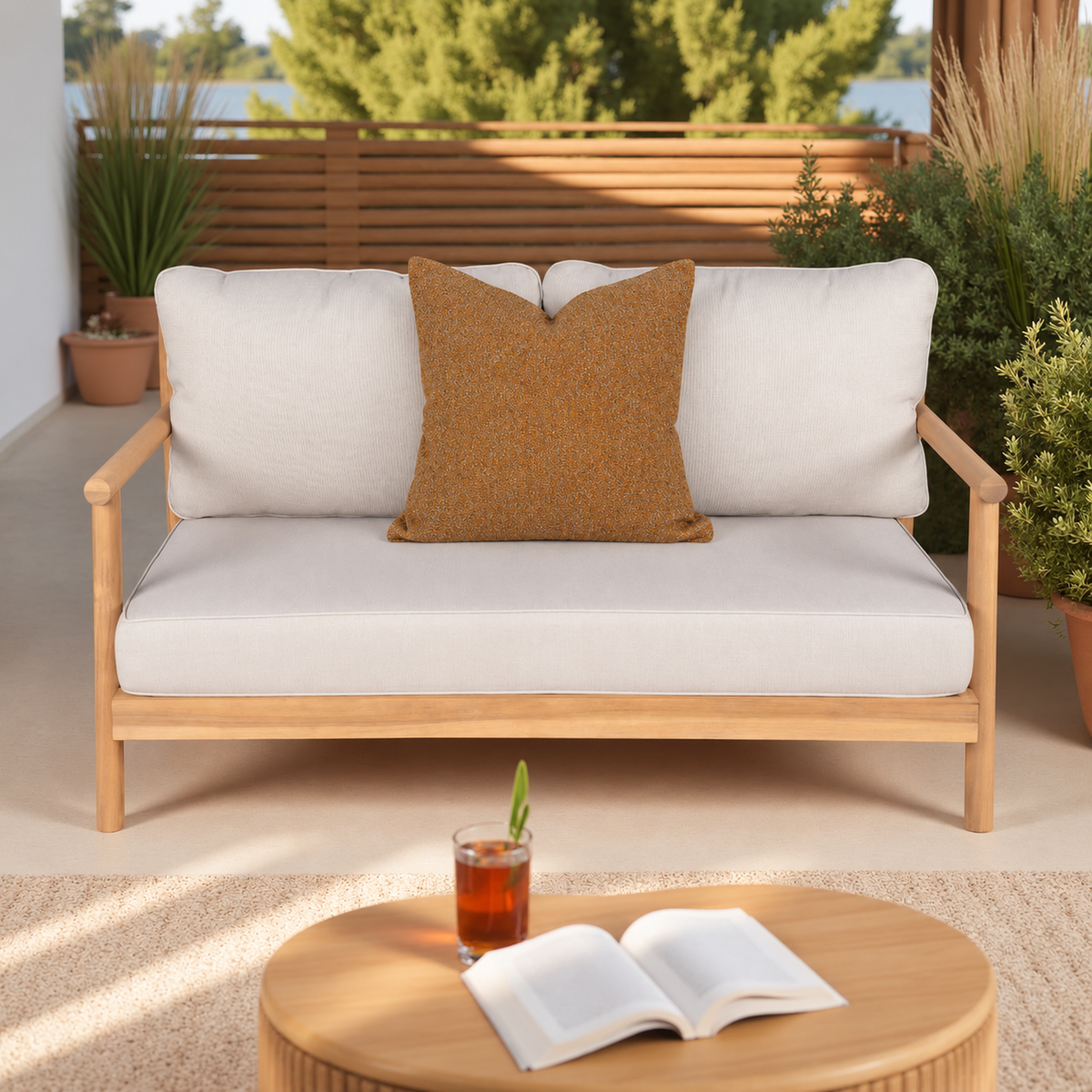 Outdoor Pillow Cover 20" x 20" - Grain TP1478-004-137 Salmon