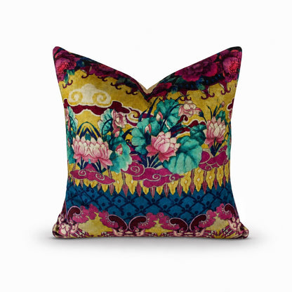 Square Pillow Cover 20" x 20" - Palazzo Torcello F7185-02 / Southface - Reed 62