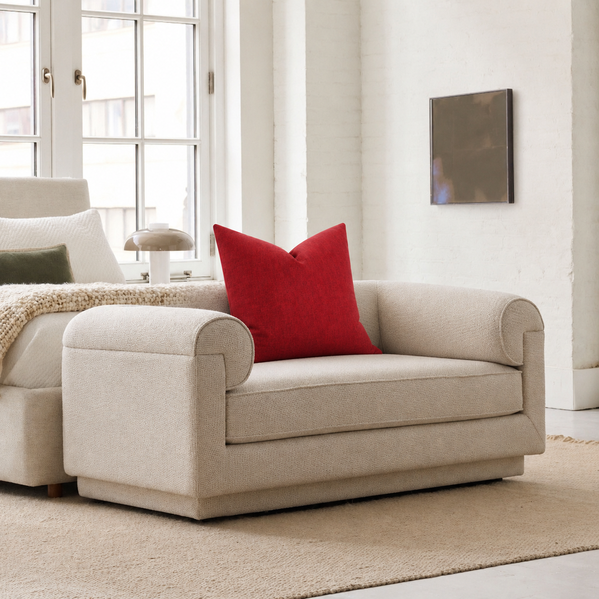 Square Pillow Cover 20" x 20" - Indulge 21 - Grenadine