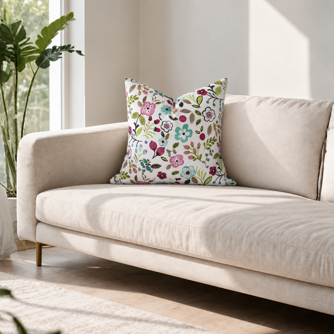 Square Pillow Cover 20" x 20" - Limpopo 6678-3 / Bolzano S10123