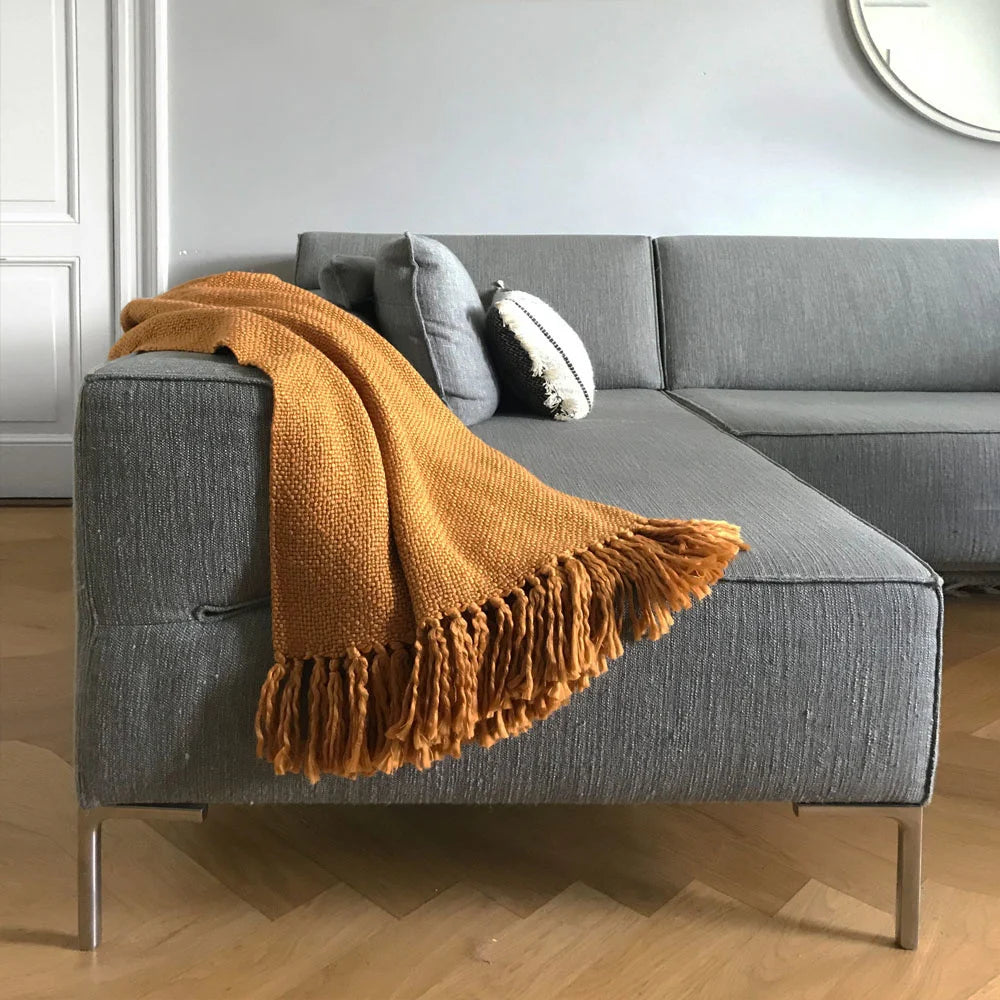 Throw - Inca yellow solid