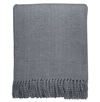 Throw - Agate grey cotton