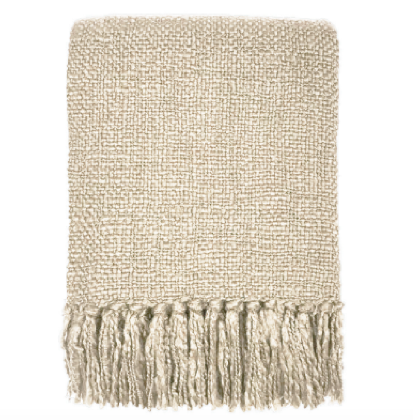 Throw - Ivory white solid