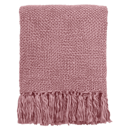 Throw - Misty pink solid