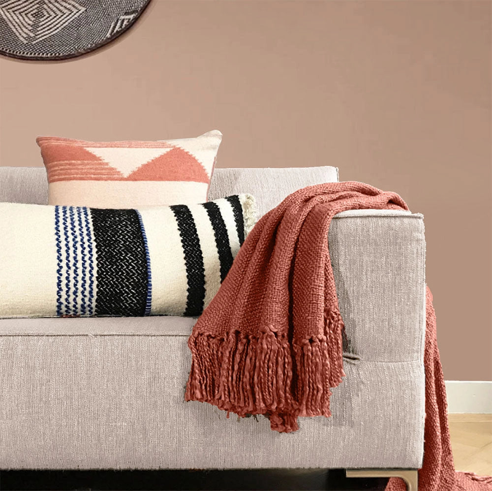 Throw - Timber terrra cotton