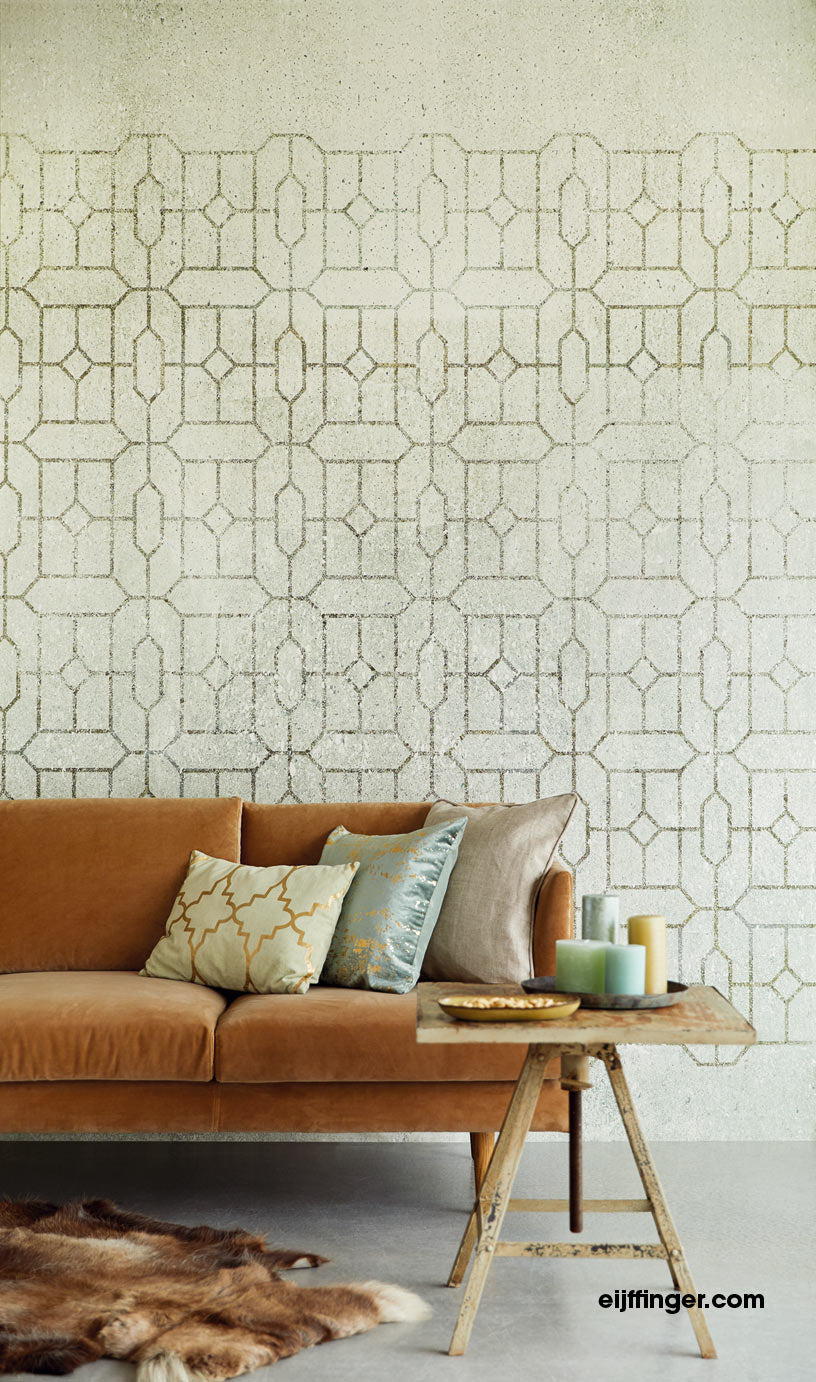 Trellis Celadon/Greige