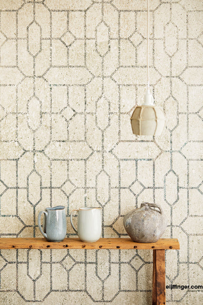 Trellis Celadon/Greige